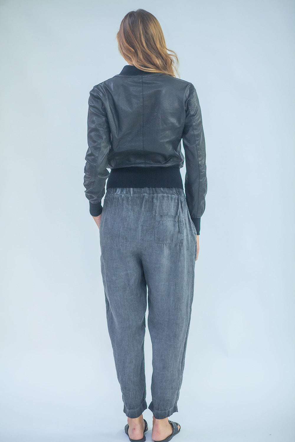 Genuine leather jacket LJL002