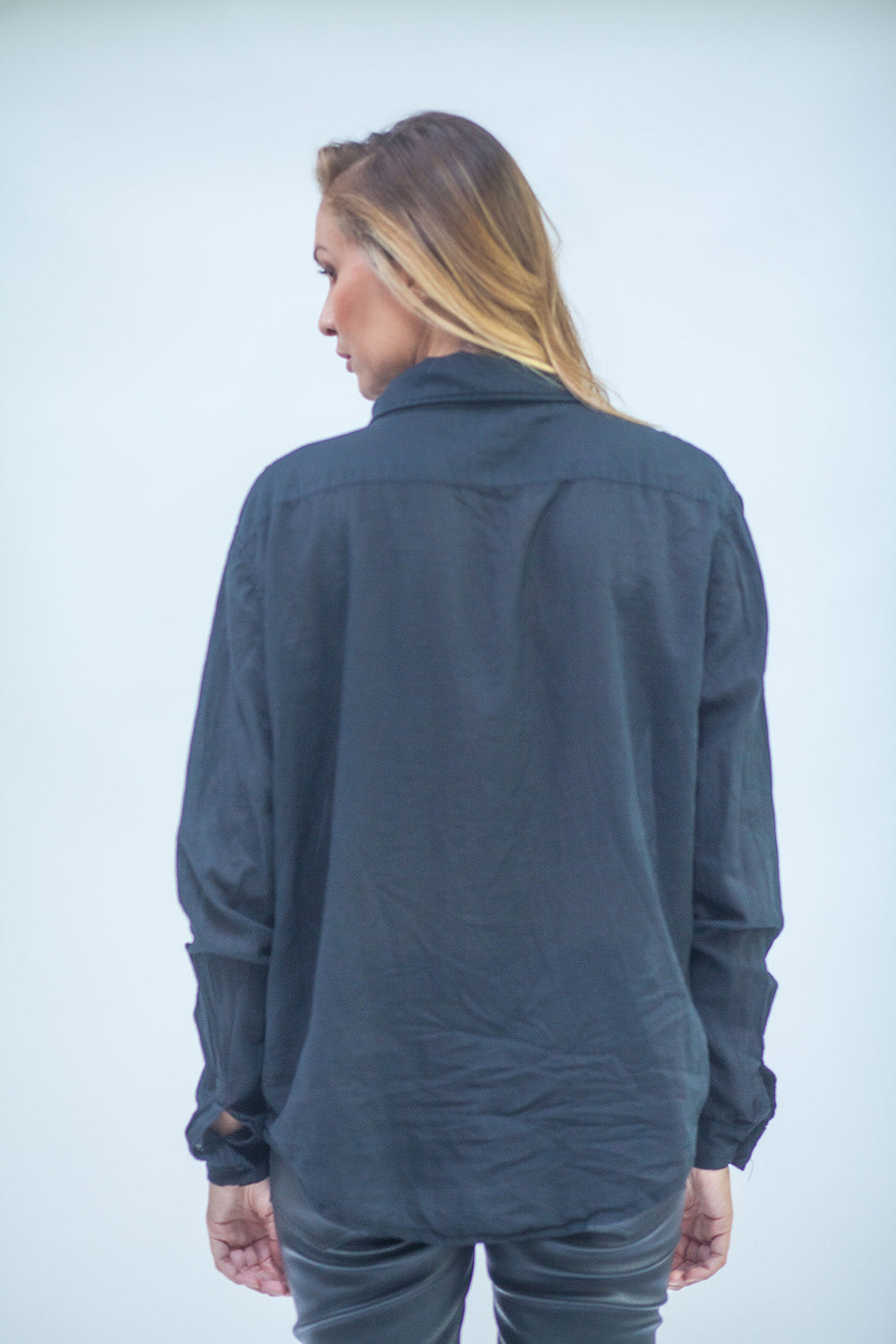 Women's long-sleeved cupro shirt LMSL022