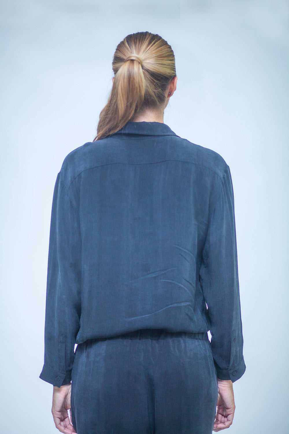 Women's long-sleeved cupro shirt LMSL022