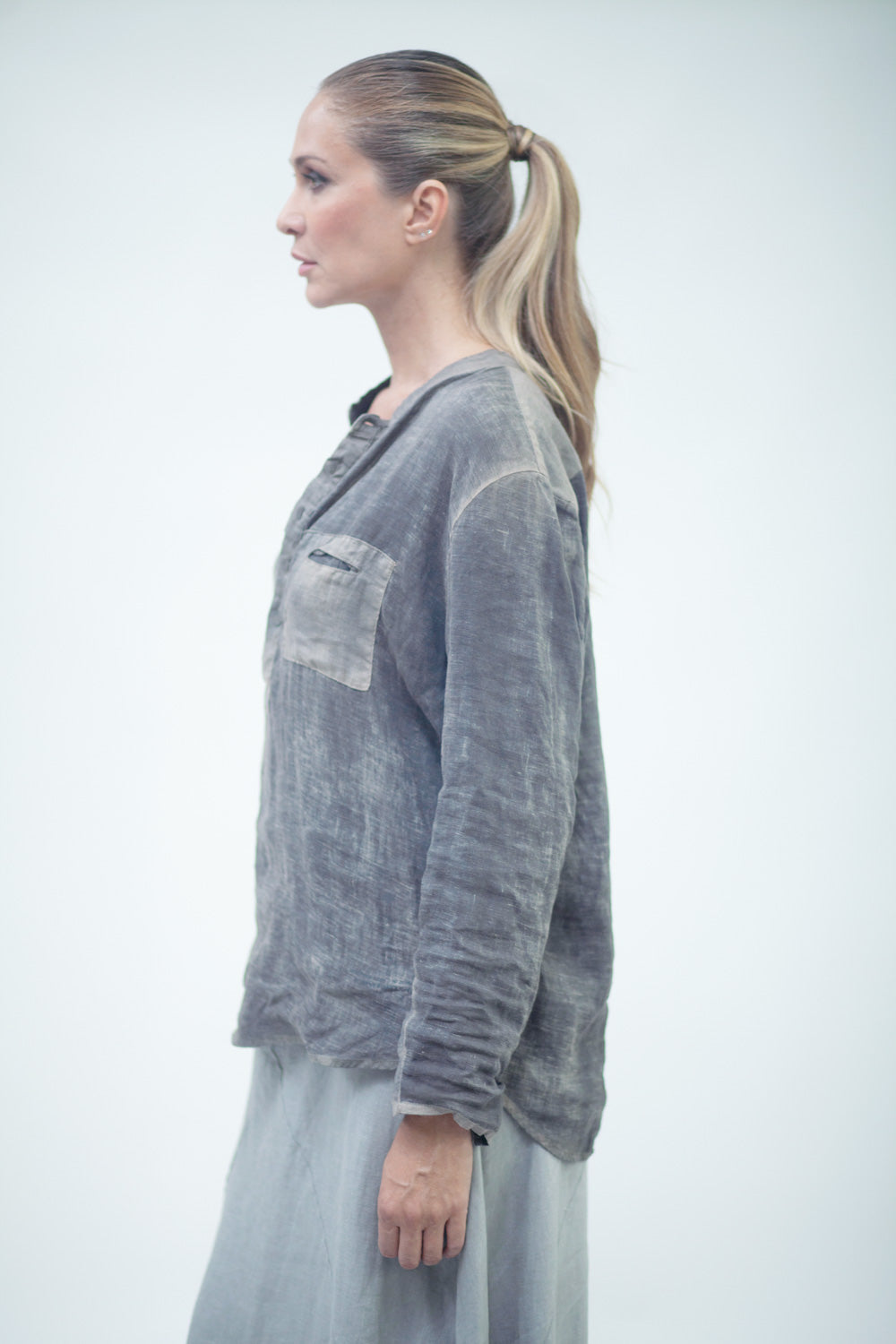LMSL025 SH 0 long-sleeved linen shirt