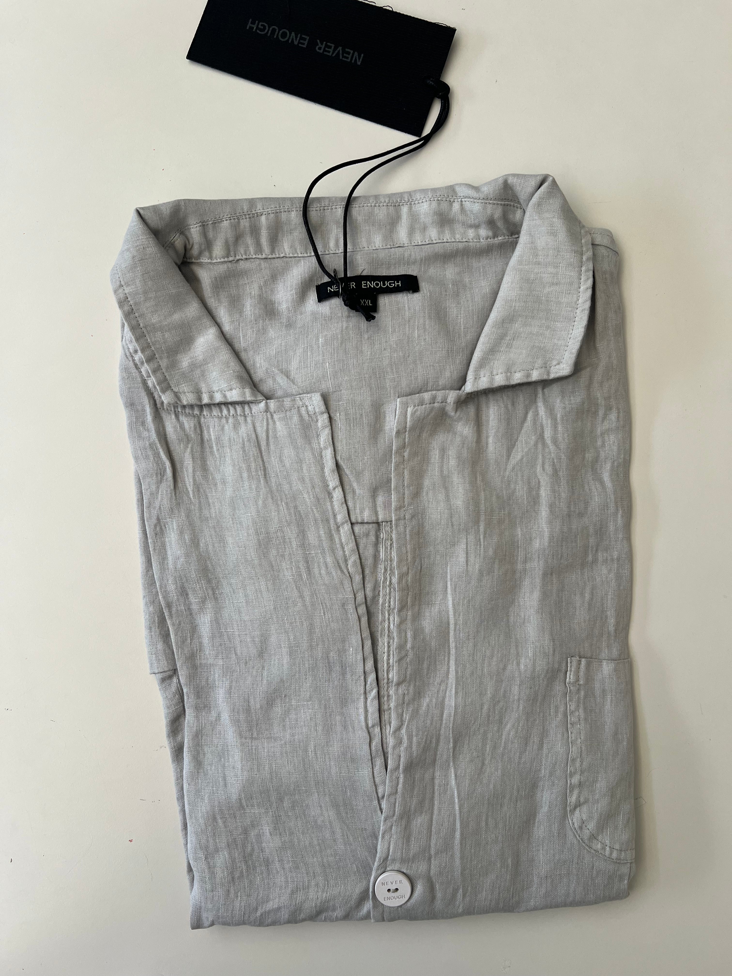 Men's linen shirt jacket MJA043