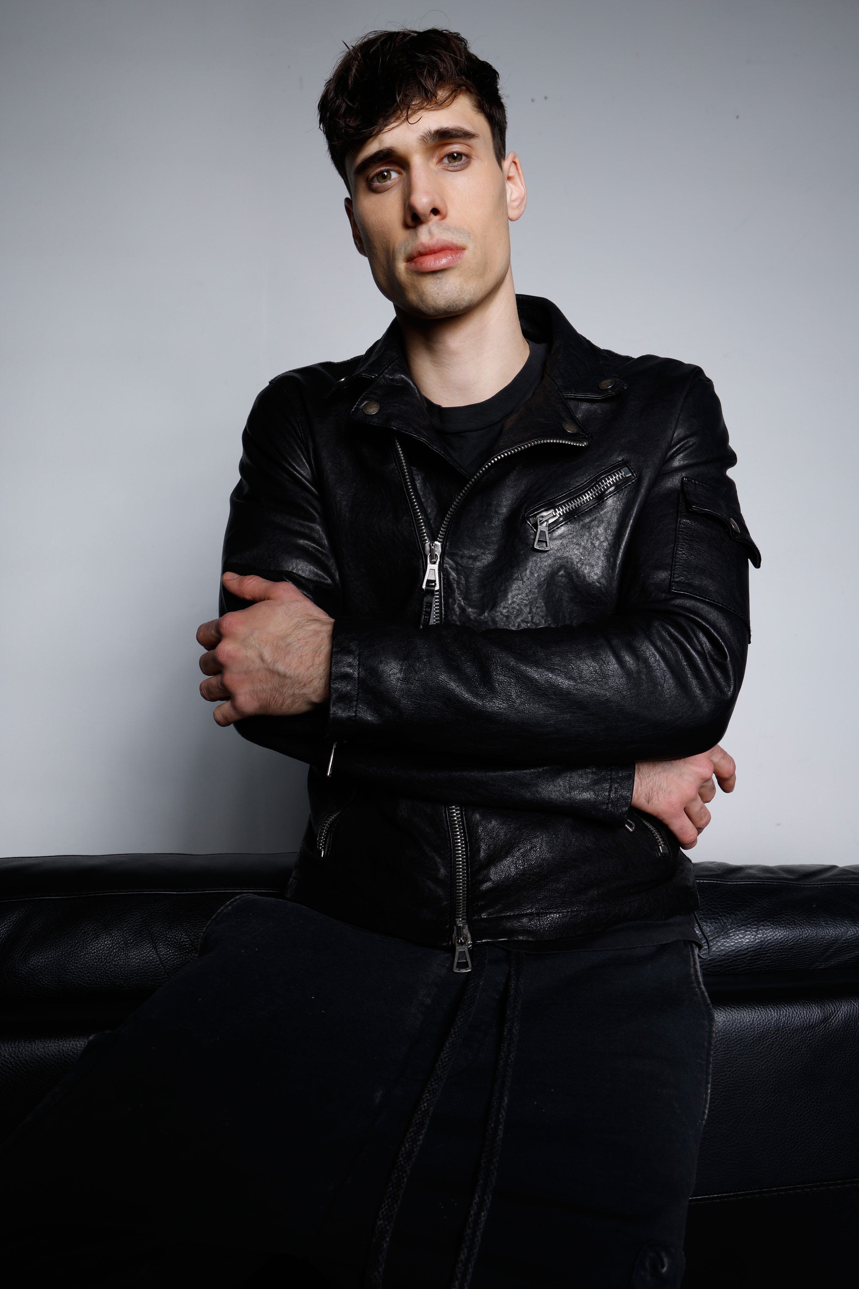 Leather jacket MJL006