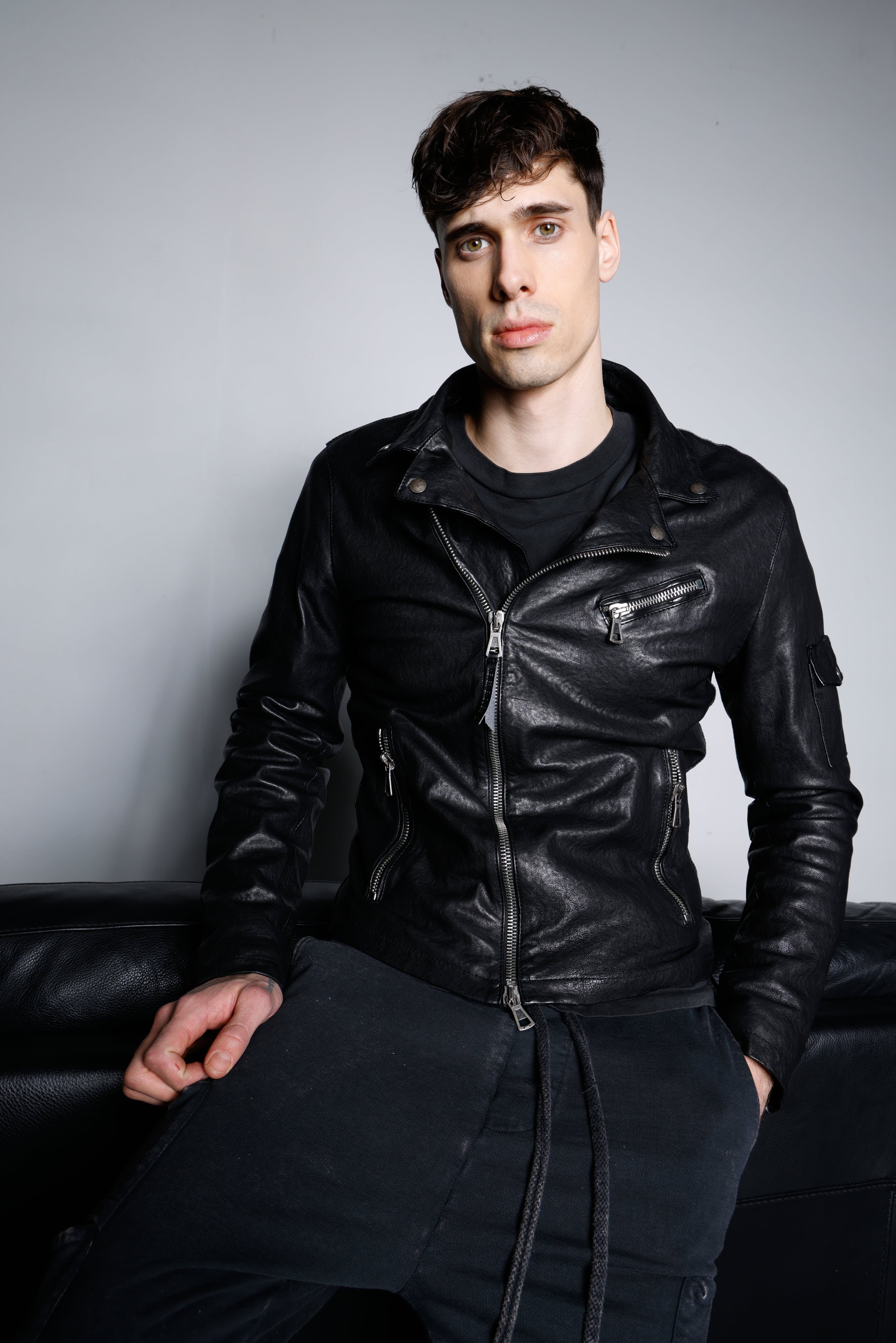 Leather jacket MJL006
