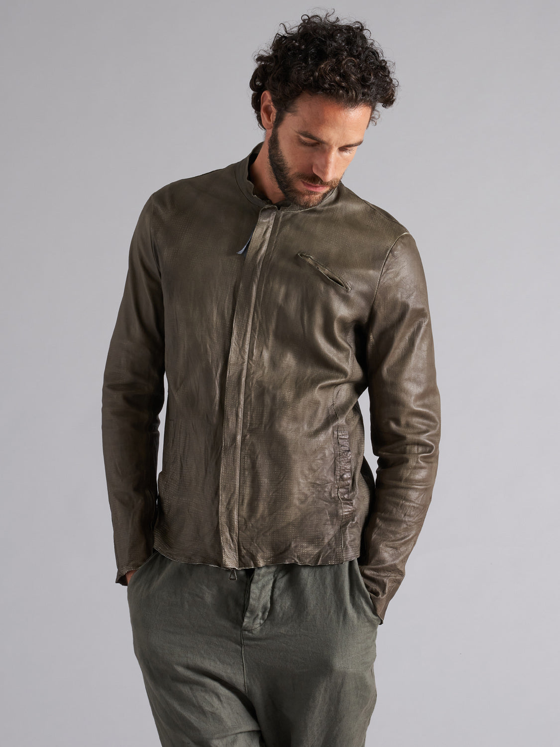 Genuine leather jacket MJL029 LT-33