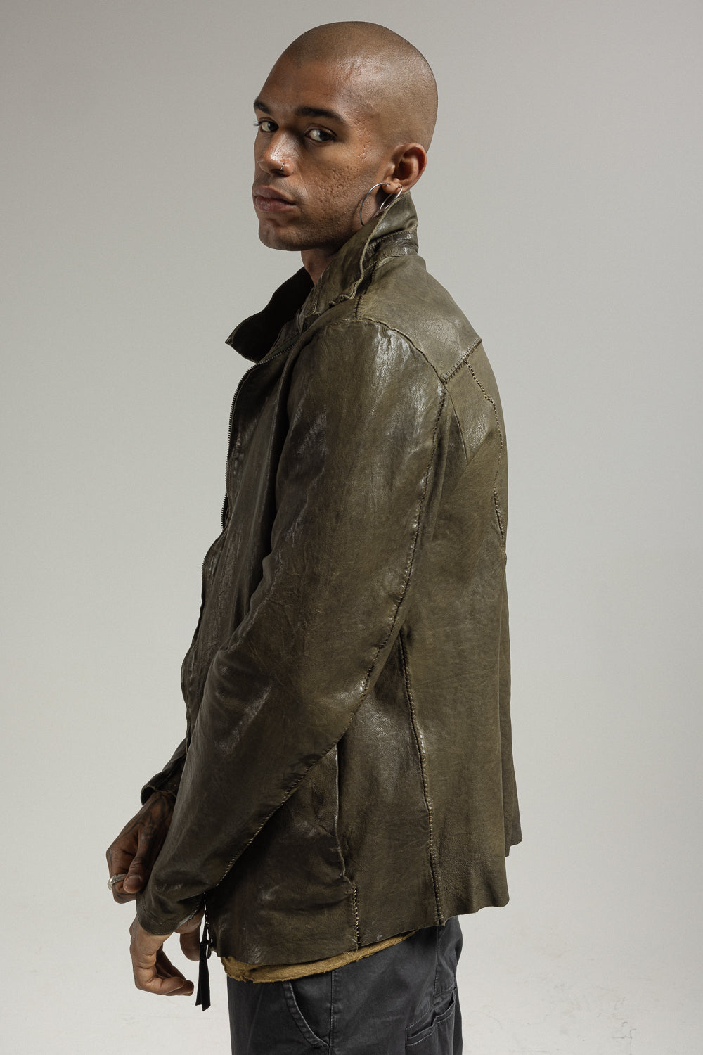 Genuine Leather Jacket MJL062