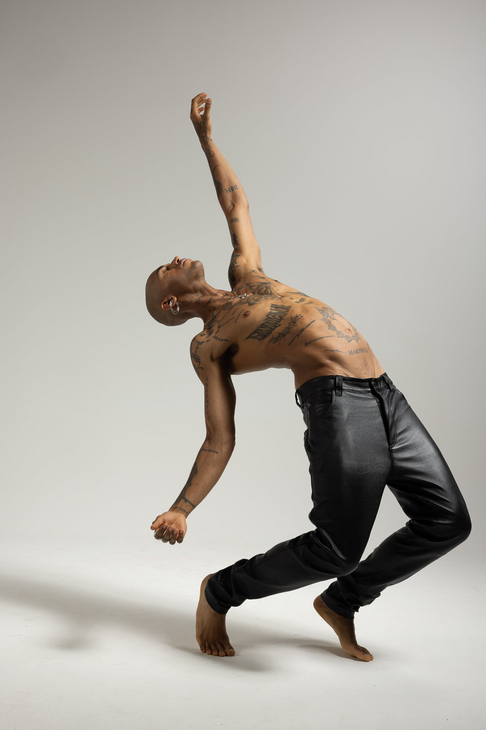 Men's leather trousers MPAL001.