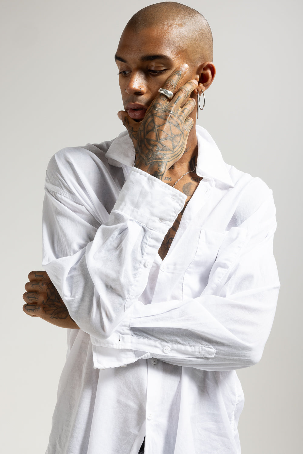 Camicia in cotone uomo MSL019 W062