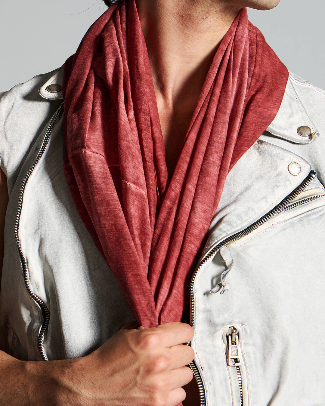 Sciarpa girocollo seta cotone tinto a mano SCARF 04