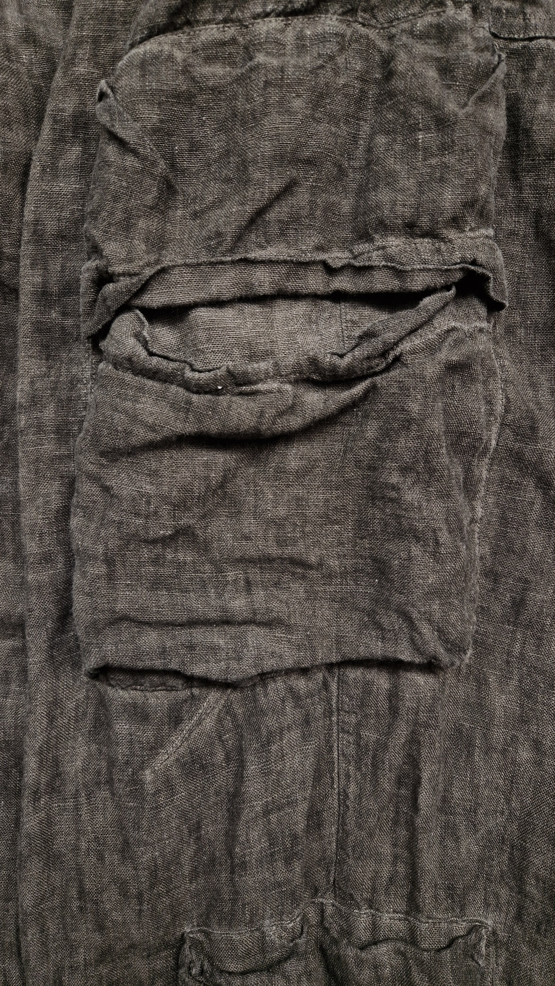 Pantalone uomo con tasconi in 100% lino MPA082 W142
