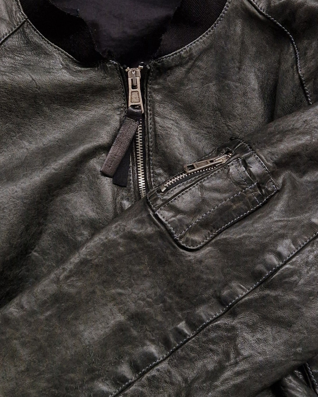Men’s jacket in genuine leather MJL057 FO LT-01