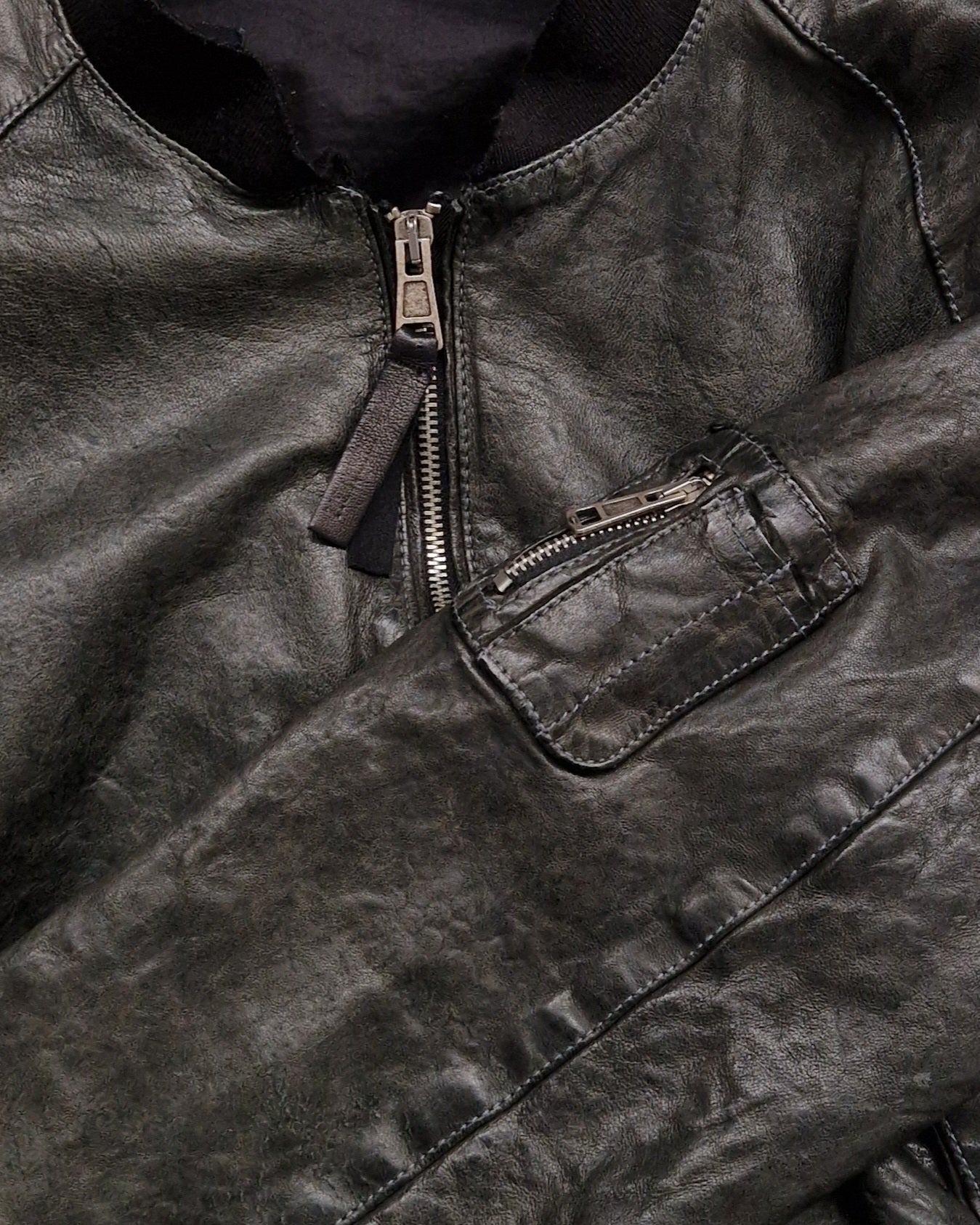 Men’s jacket in genuine leather MJL057 FO LT-01