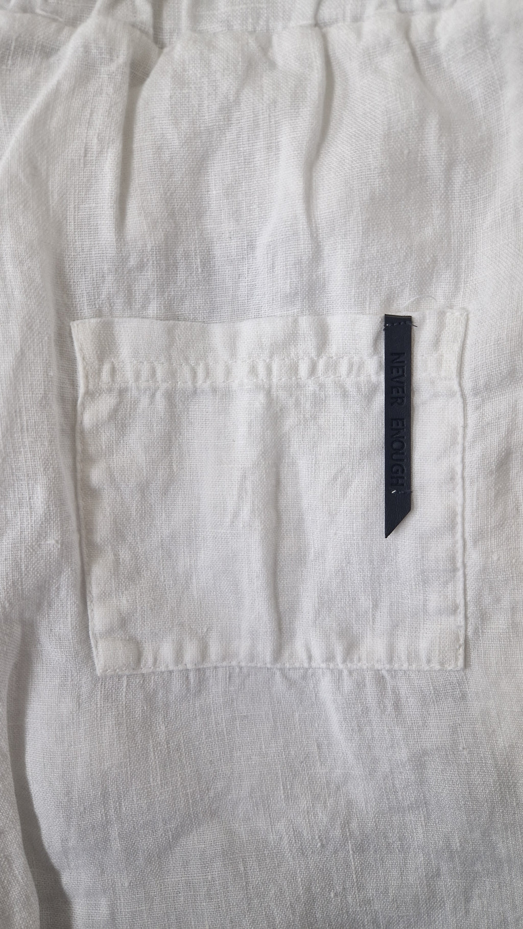 Men's linen Bermuda shorts MBE004 W142