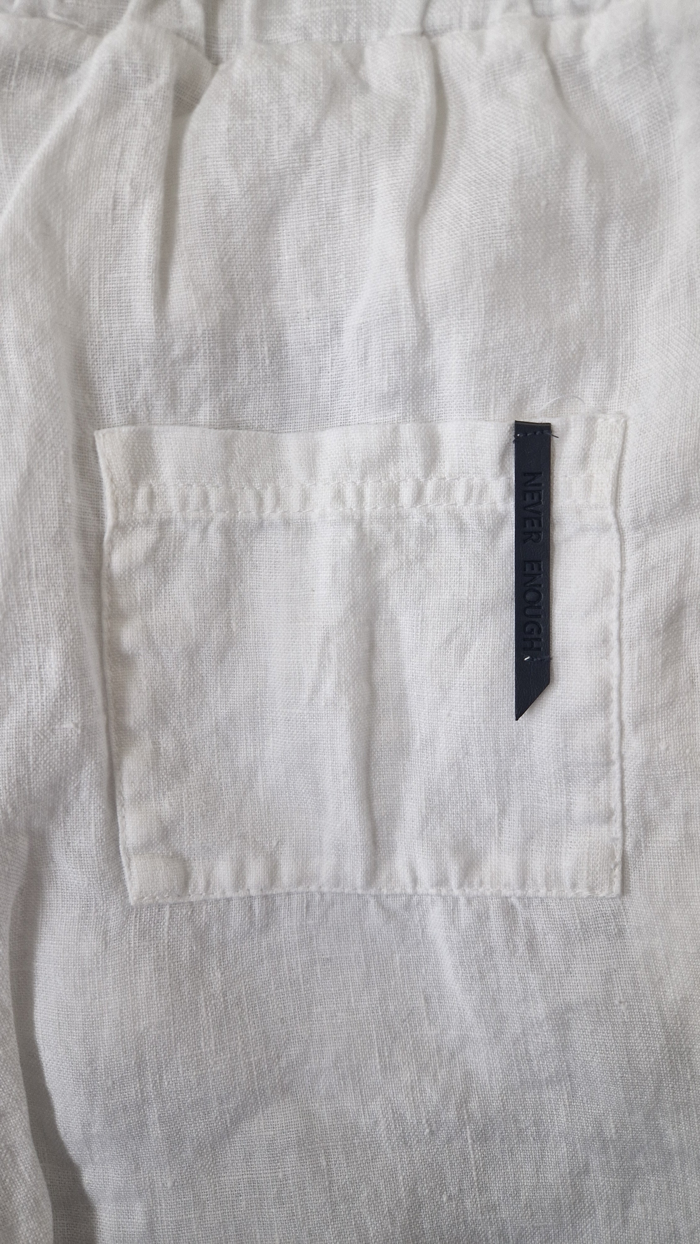 Men's linen Bermuda shorts MBE004 W142