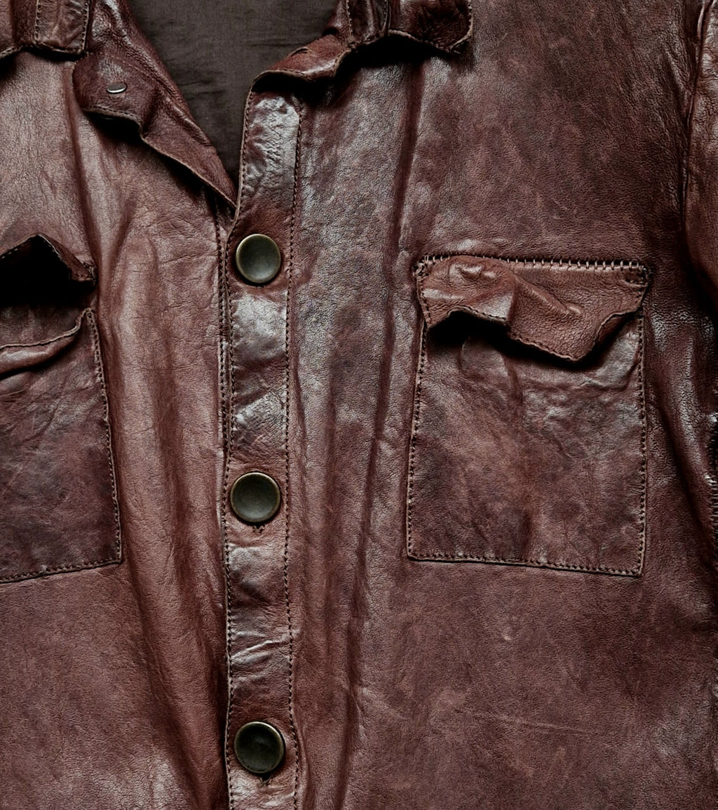 men's jacket in genuine leather MJL038