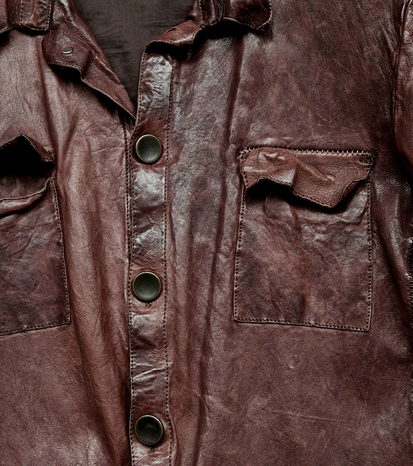 men's jacket in genuine leather MJL038