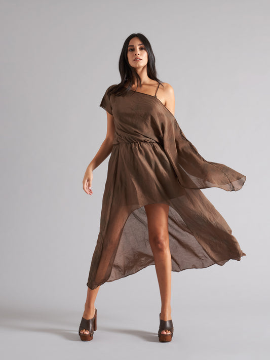 Women's silk-cotton dress LDR031 TD4