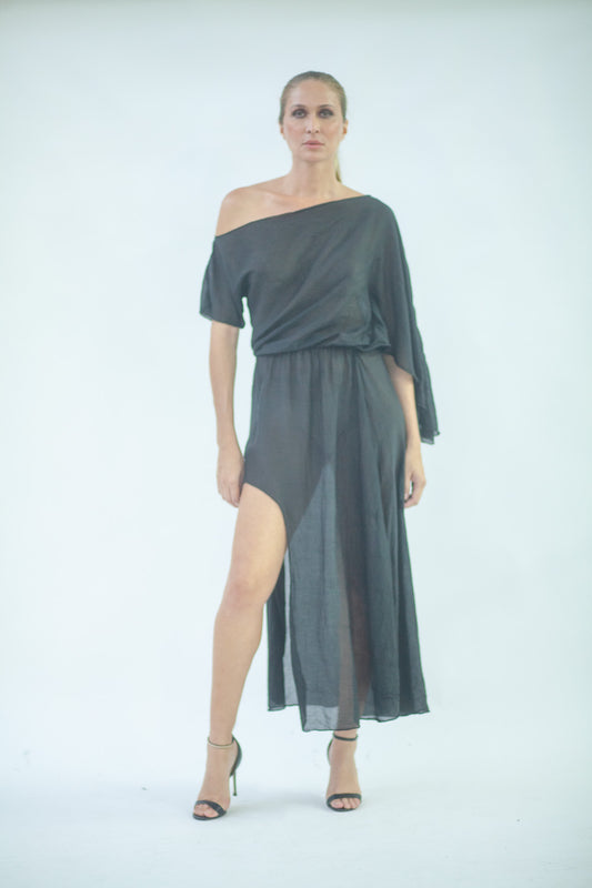 Women's silk-cotton dress LDR031.