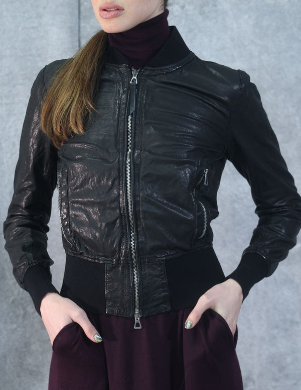 Genuine leather jacket LJL002 LT-01