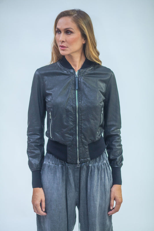 Genuine leather jacket LJL002