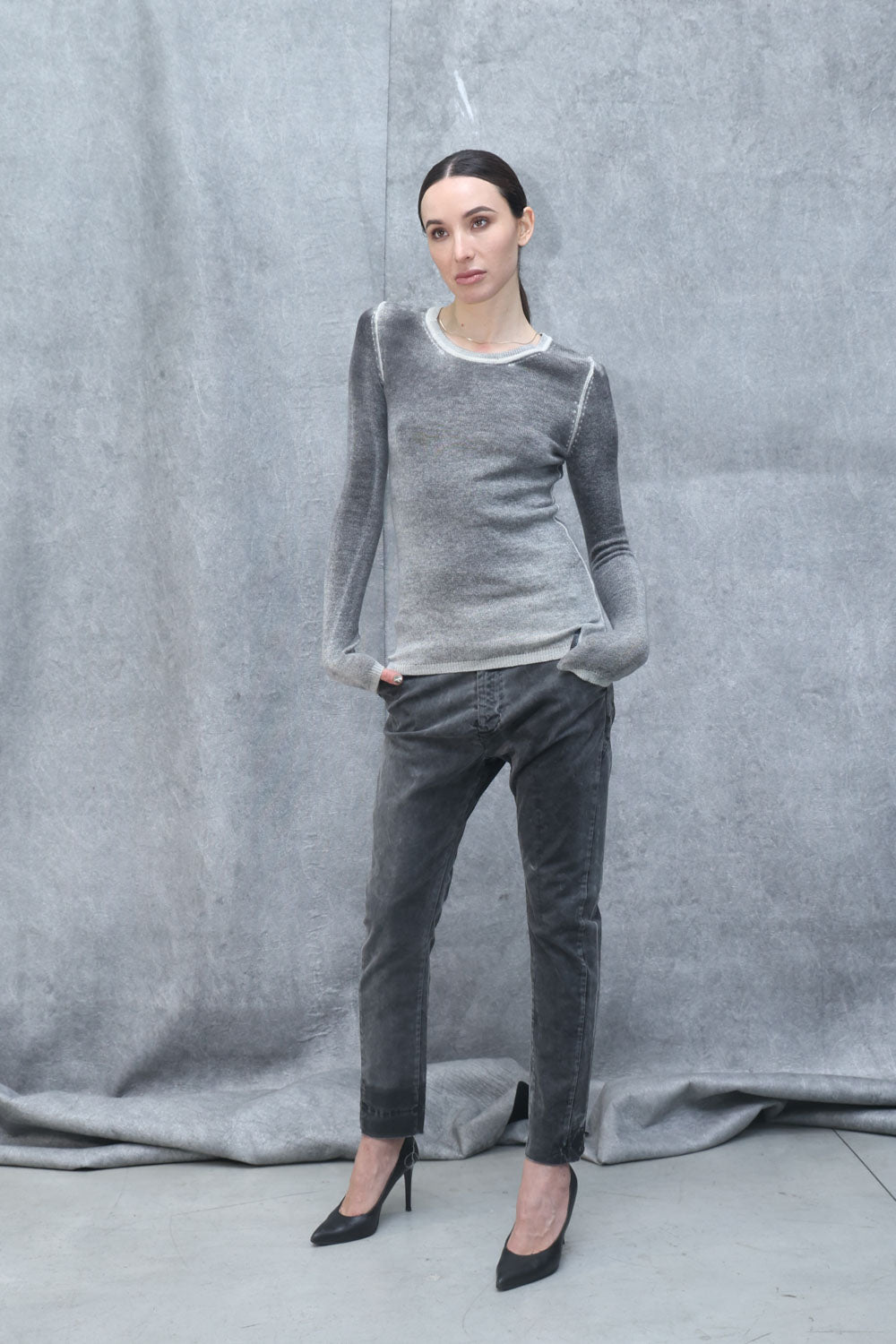 Woman cashmere sweater LKN012 SHADED