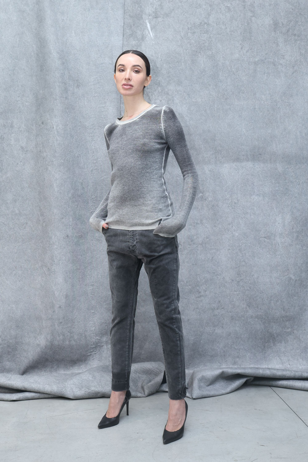 Woman cashmere sweater LKN012 SHADED