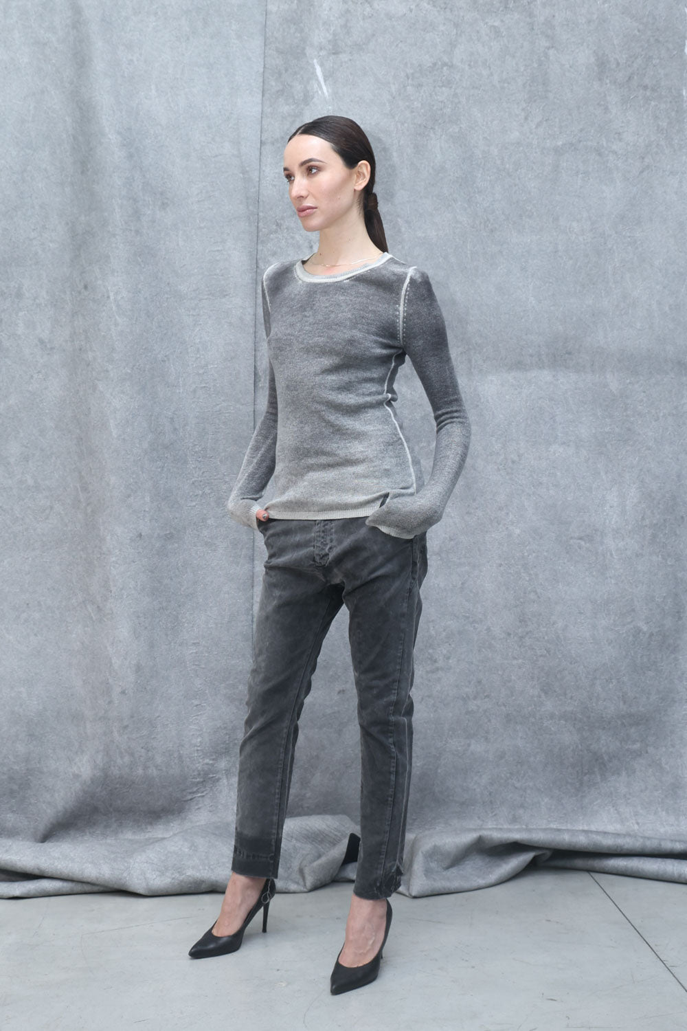 Woman cashmere sweater LKN012 SHADED