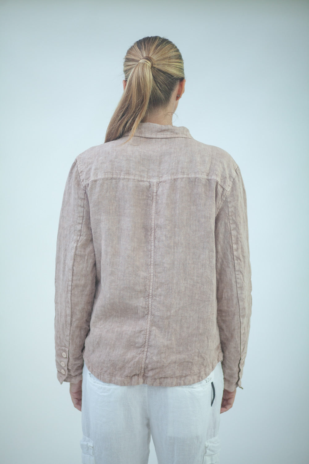 Men's linen shirt jacket MJA043