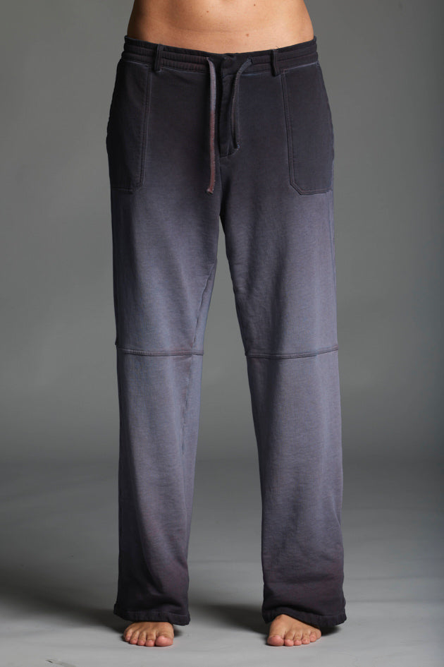 Pantalone in cotone tinto in capo donna LMPA081 K347