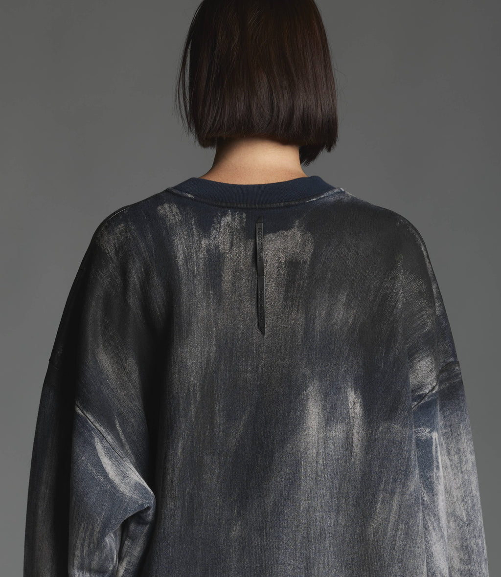 Felpa donna 100% cotone tinteggiata a mano LMSW018 SH 9