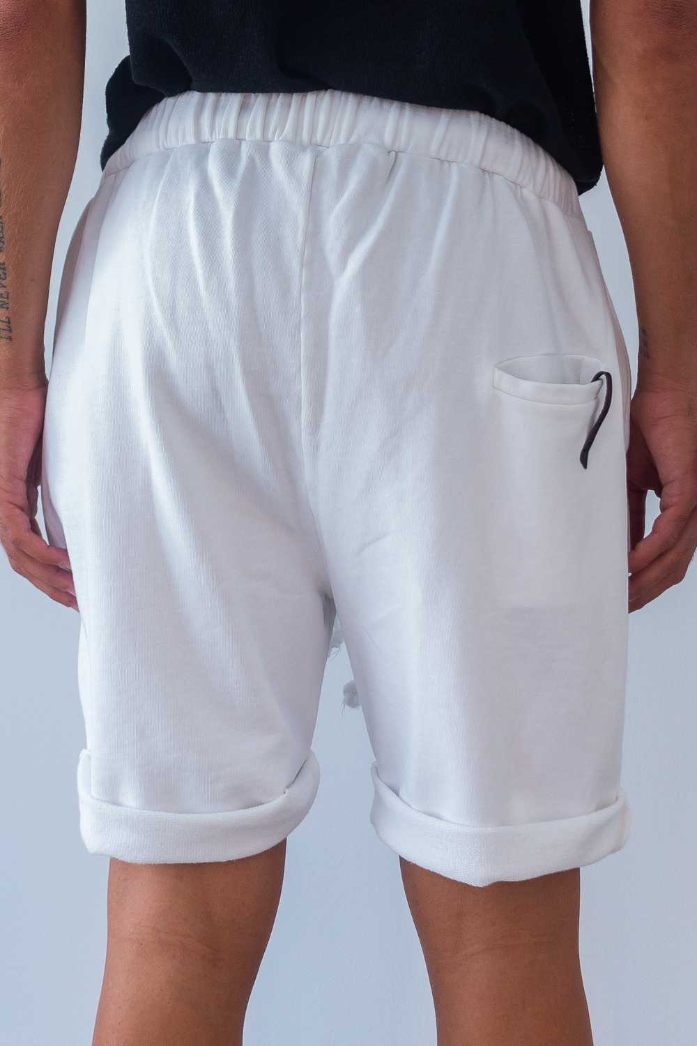 Men's linen Bermuda shorts MBE004 W142