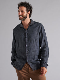 MSL009 long-sleeved linen shirt