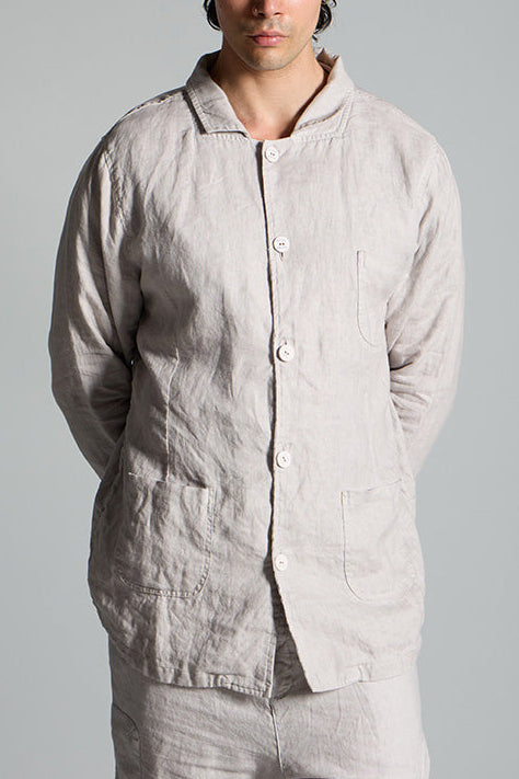 Men's linen shirt jacket MJA043