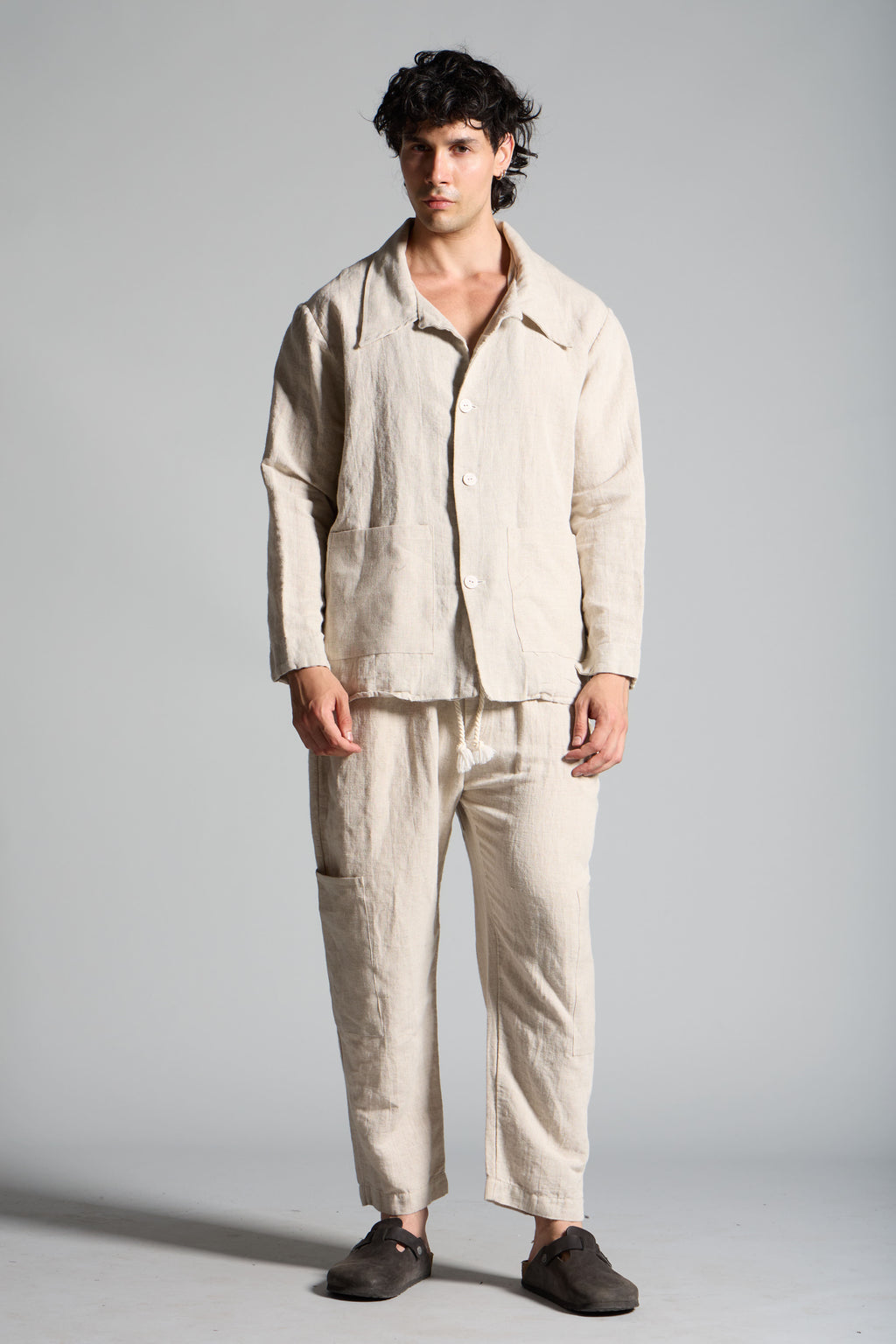Giacca in lino cotone uomo MJA056