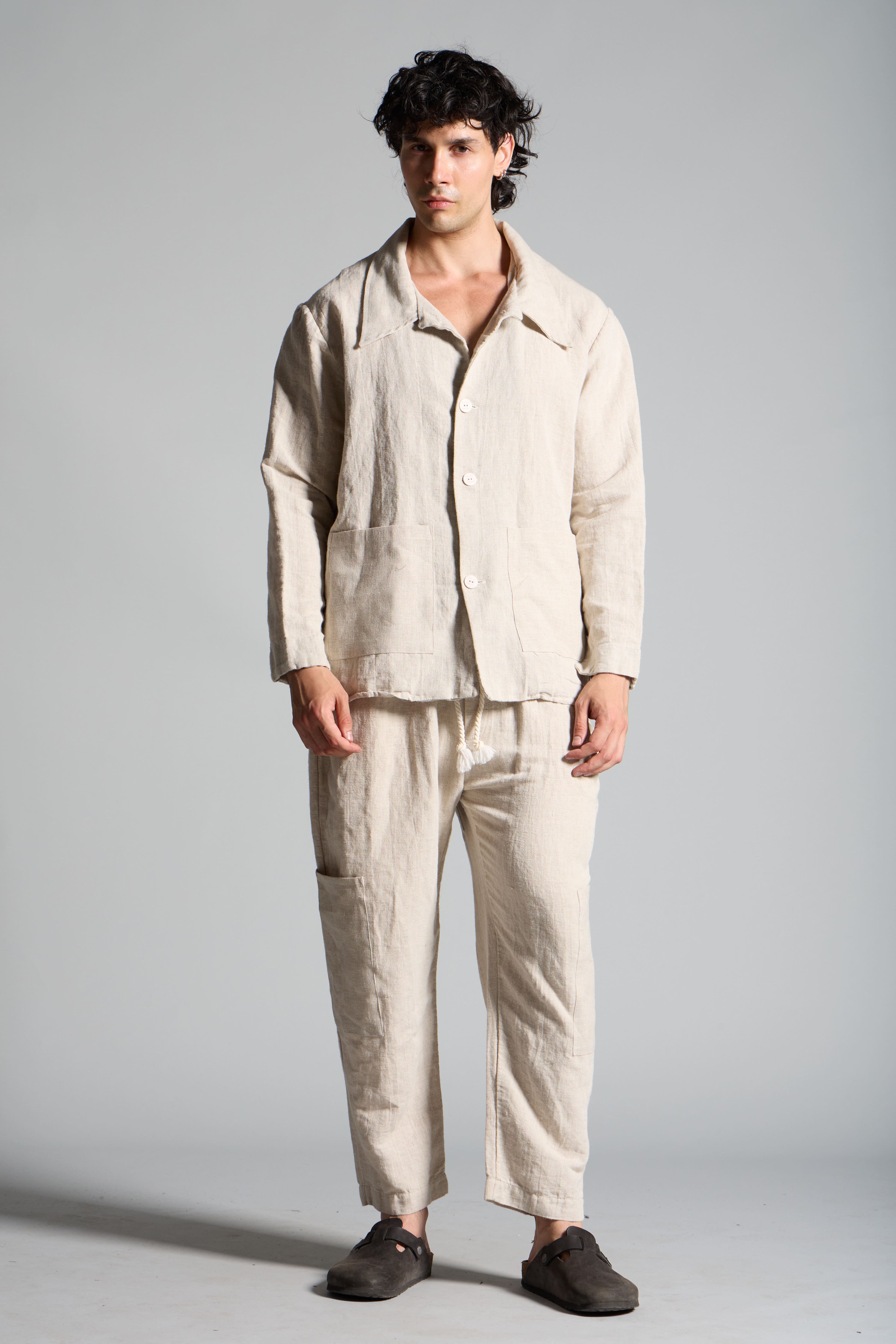 Giacca in lino cotone uomo MJA056