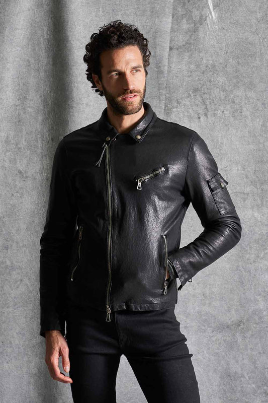 Leather jacket MJL006