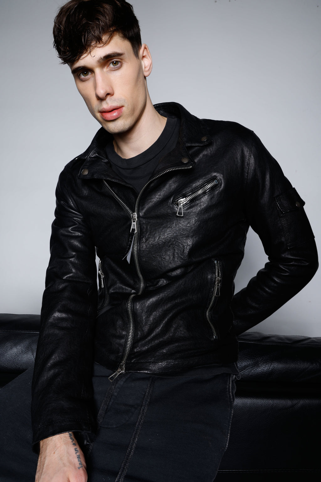 Leather jacket MJL006