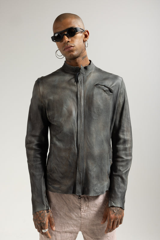 Genuine leather jacket  MJL029 LT-03
