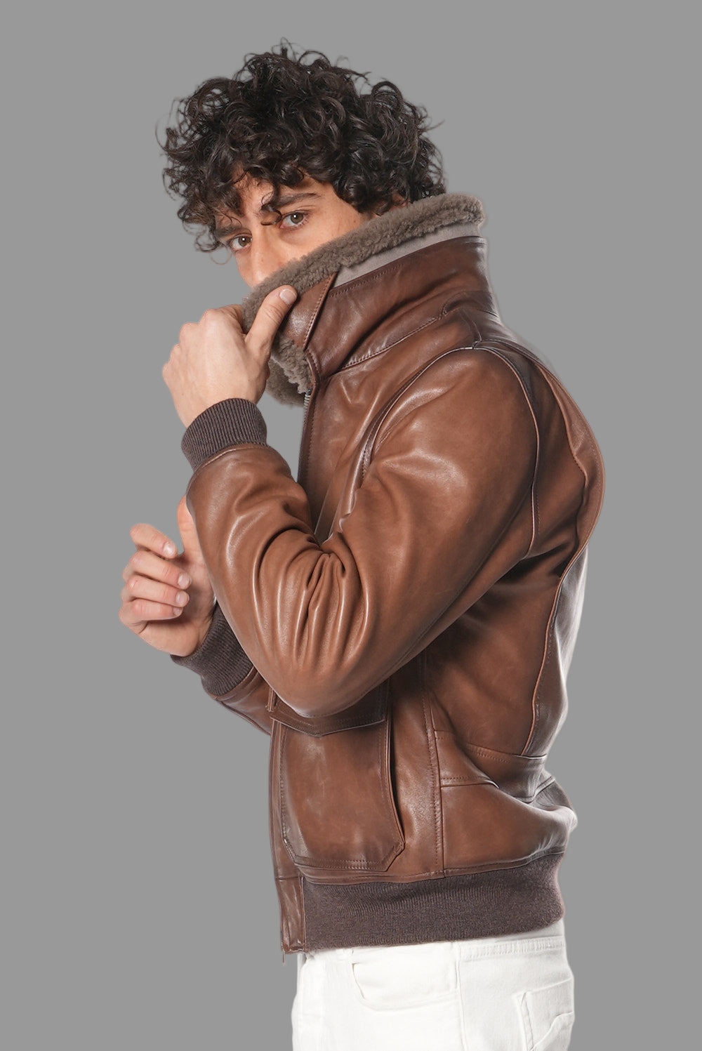 Leather jacket MJL032