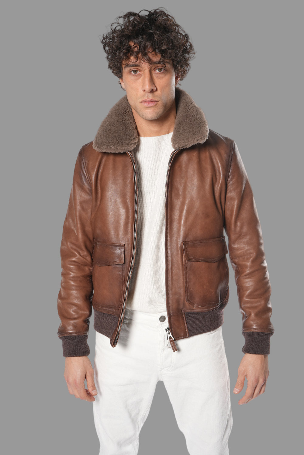 Leather jacket MJL032