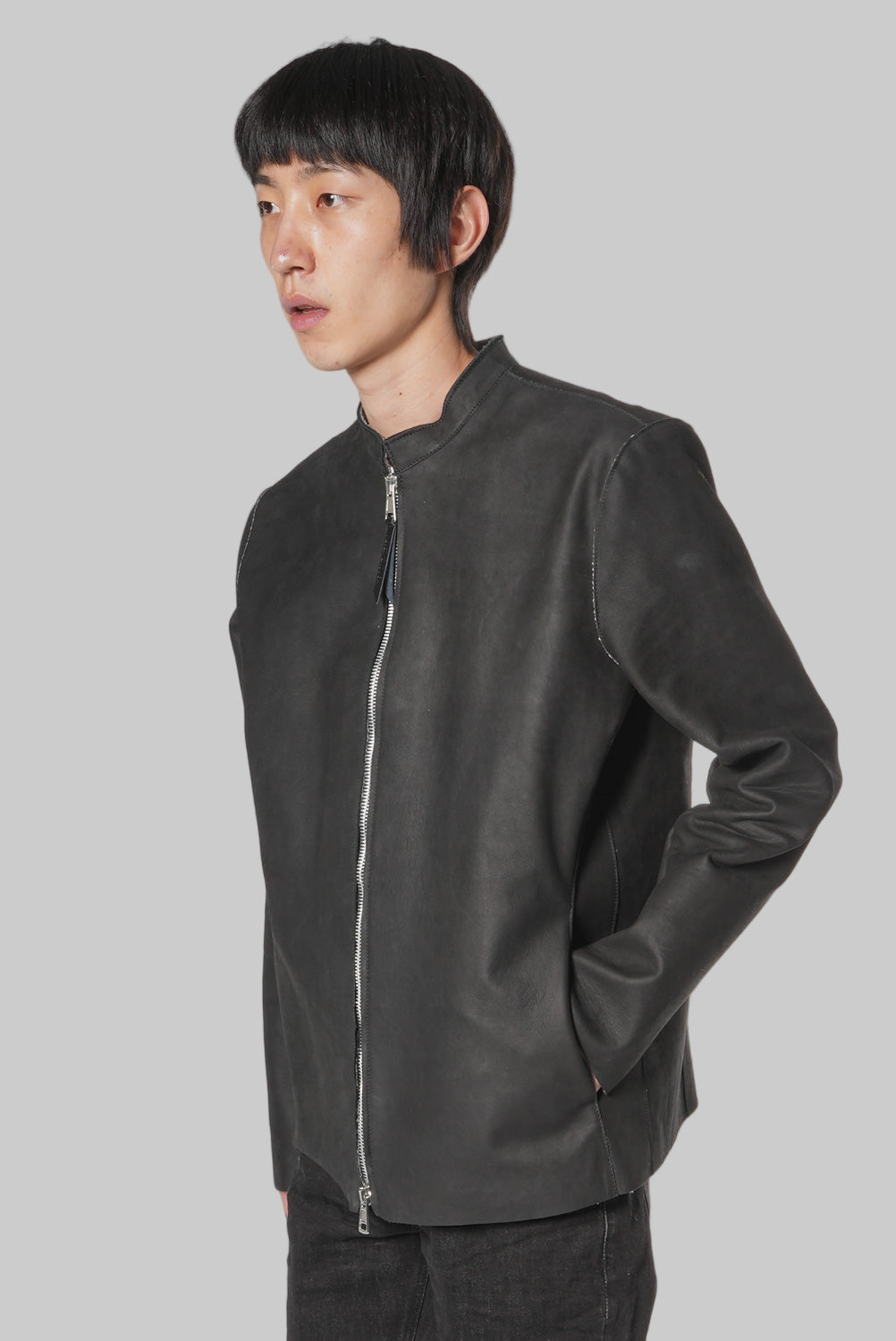 Men's genuine leather jacket MJL033