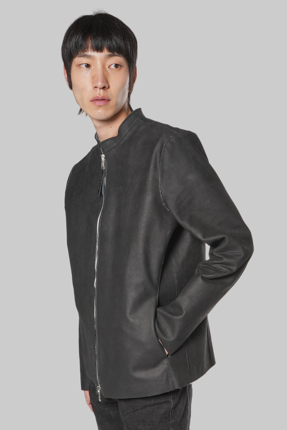 Men's genuine leather jacket MJL033
