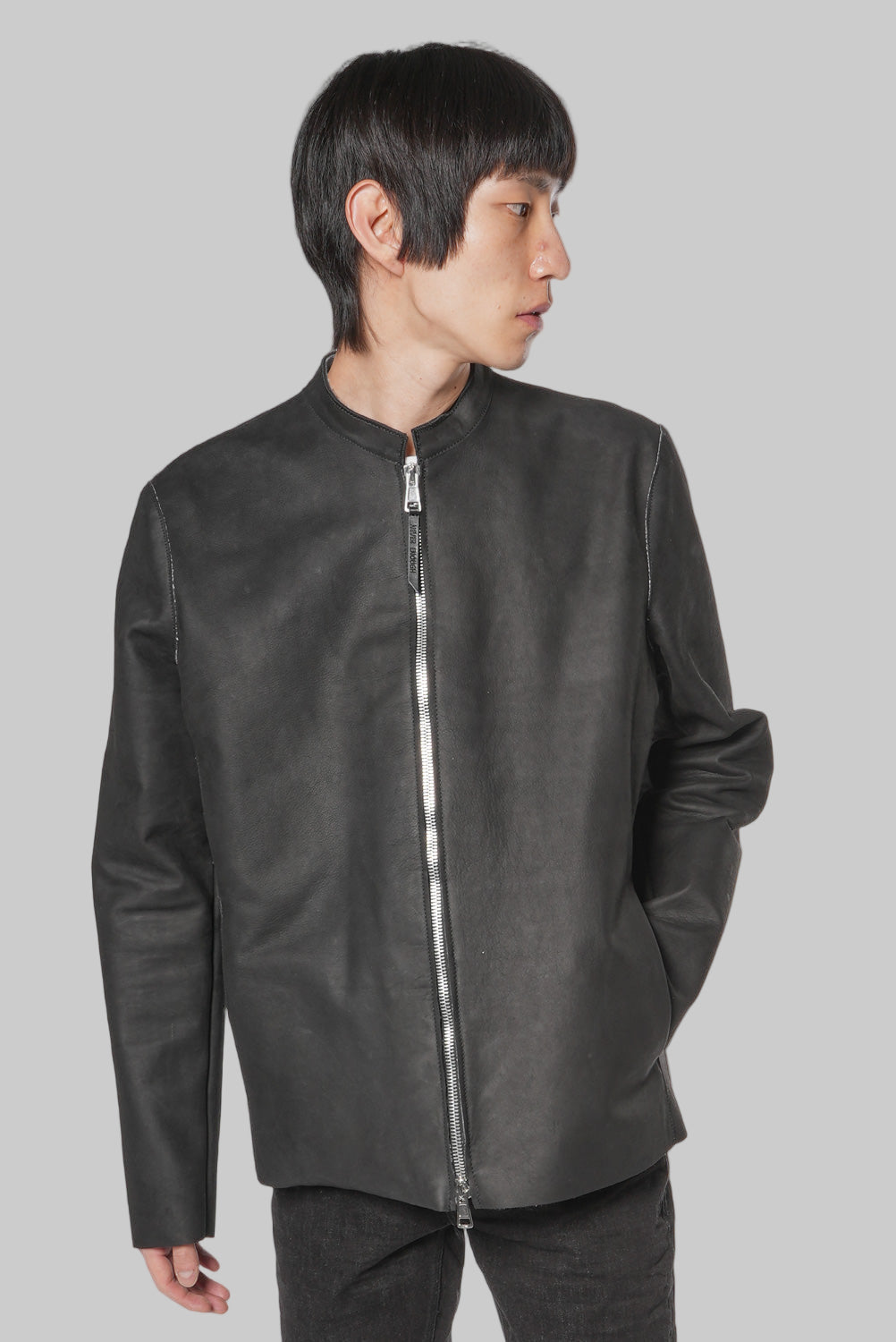 Men's genuine leather jacket MJL033