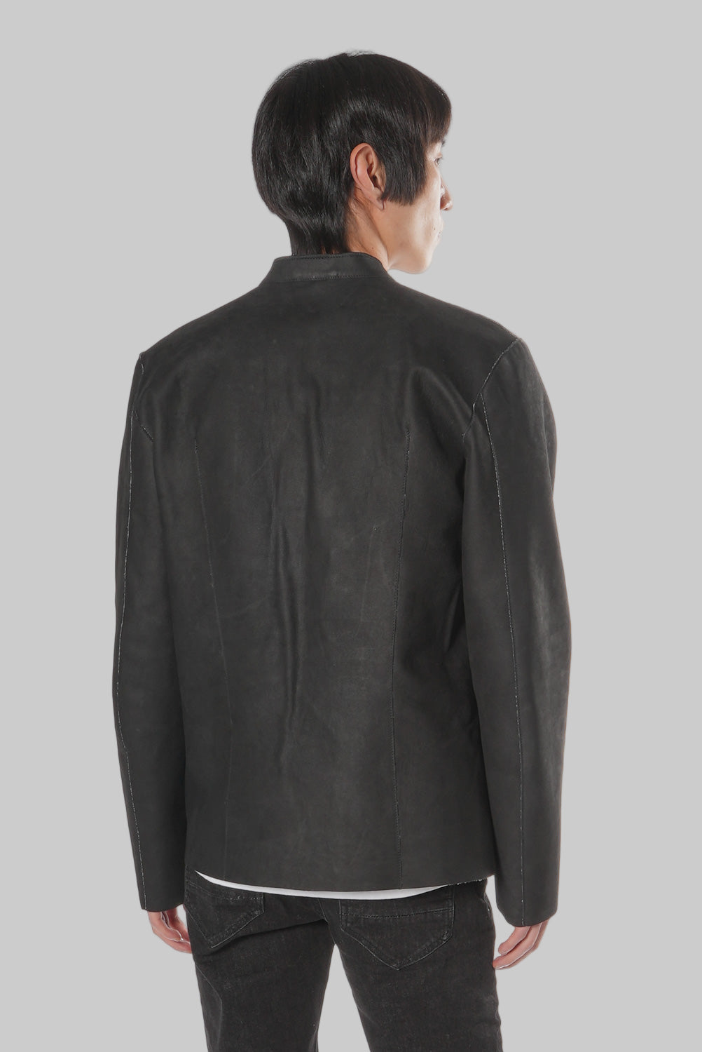 Men's genuine leather jacket MJL033