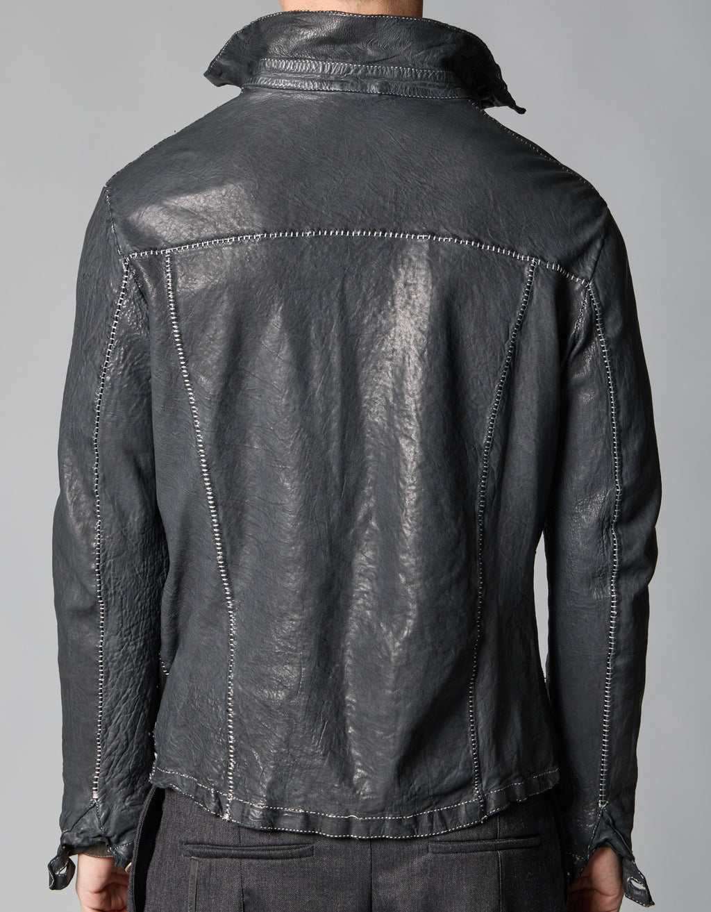 men's jacket in genuine leather MJL038