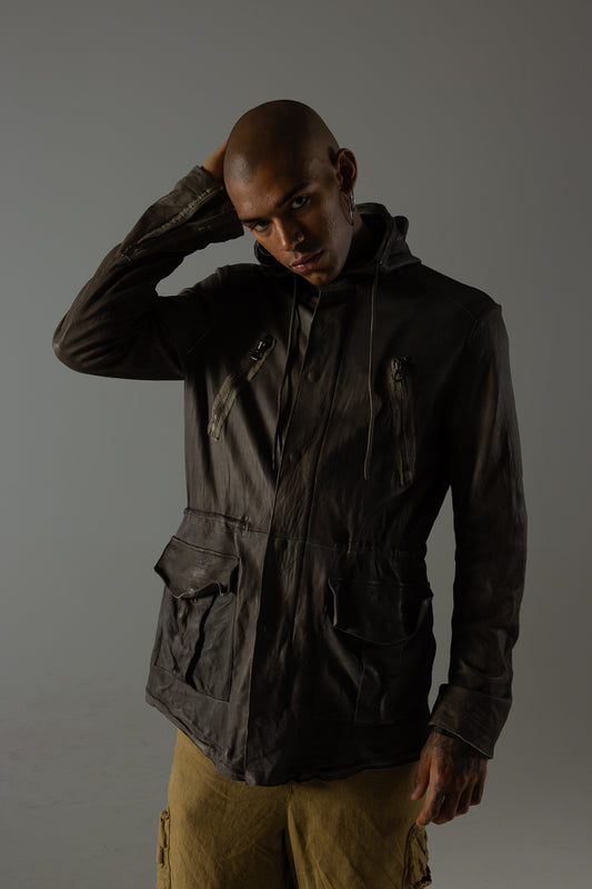 Genuine leather jacket MJL064