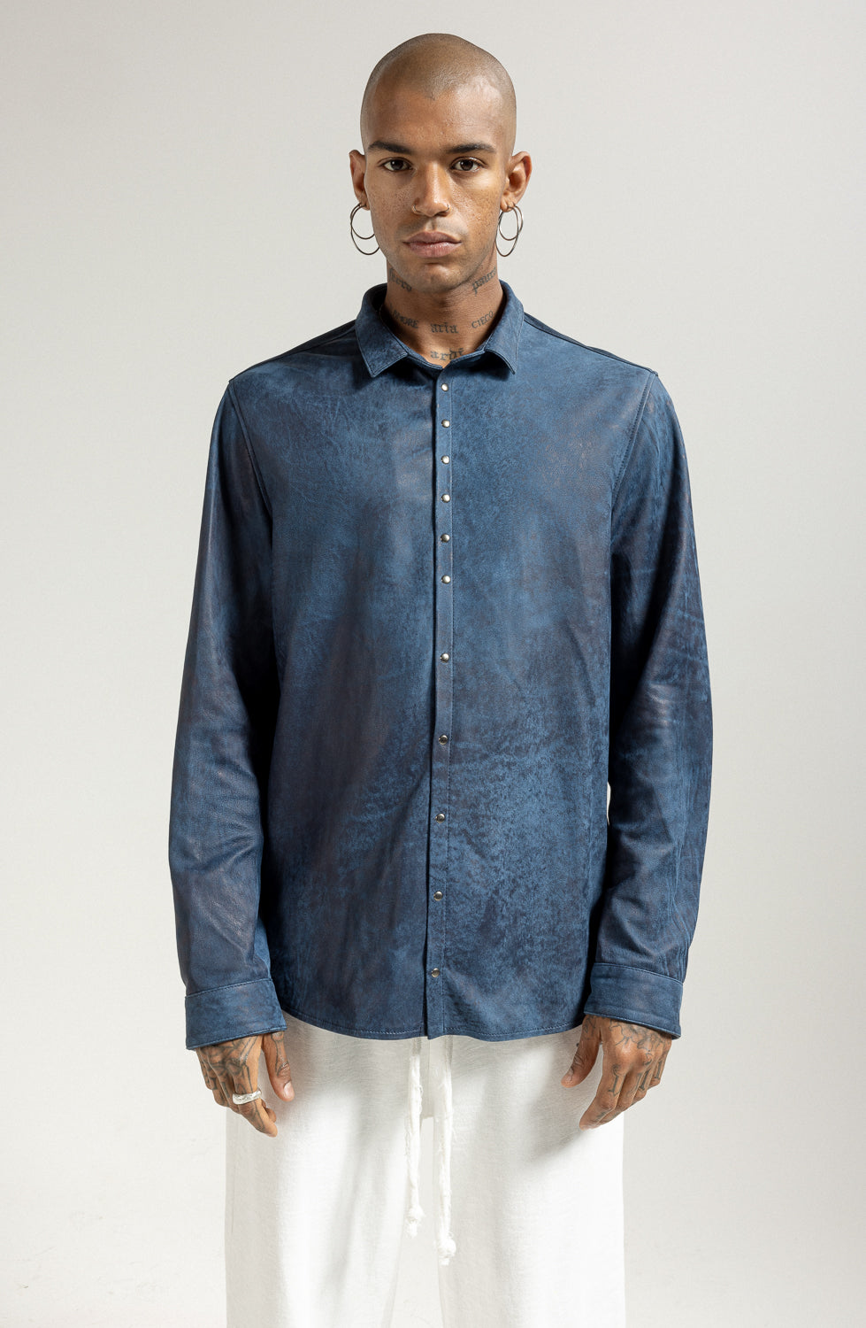 MEN'S LEATHER JACKET - SHIRT MJL066