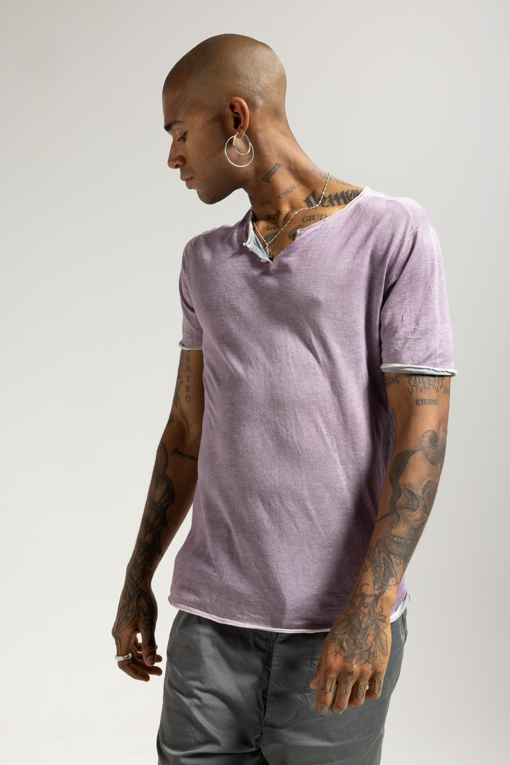 Short-sleeve silk t-shirt MKN013 SH 0