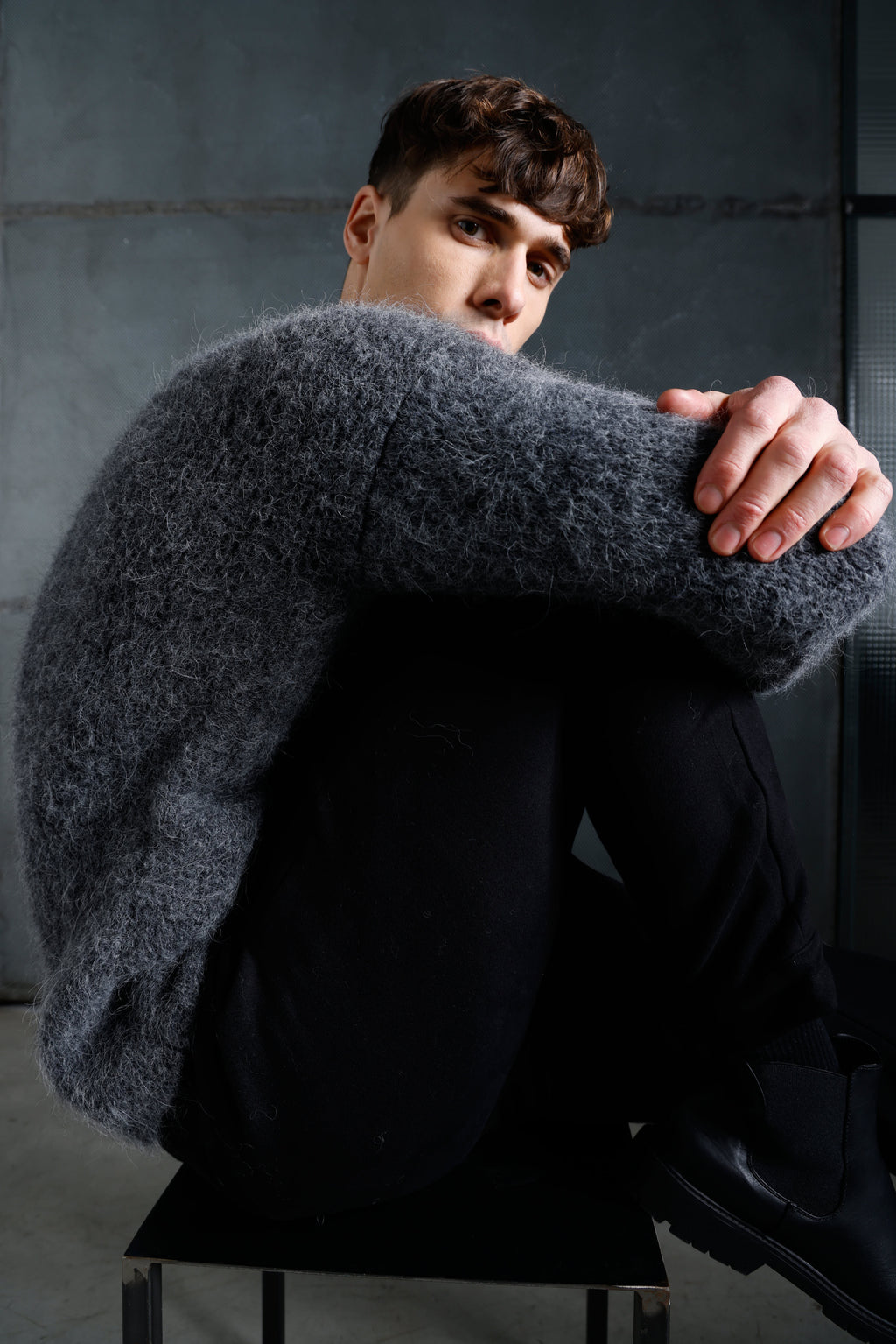 Men's crew neck sweater MKN083