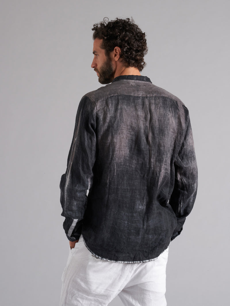 MSL009 long-sleeved linen shirt