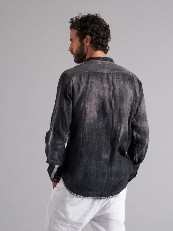 Long-sleeved linen shirt MSL024